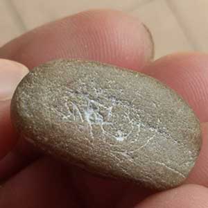 พระผงรูปหล่อ หลวงพ่อพรหม จารก้น