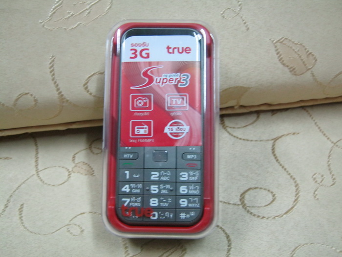มือถือ TRUE Super 3 รองรับซิมทุกค่าย (Black) สภาพ 99%