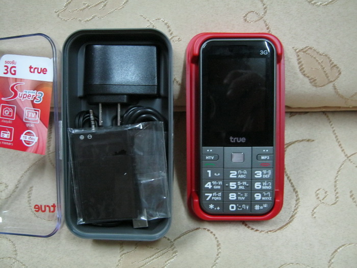 มือถือ TRUE Super 3 รองรับซิมทุกค่าย (Black) สภาพ 99%