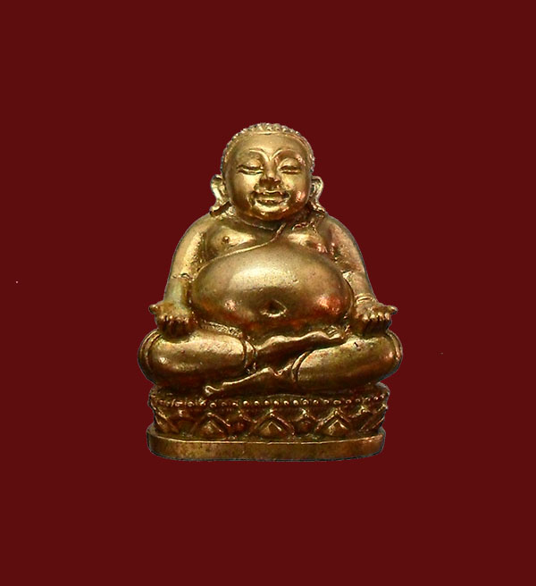 "".สังกัจจายรับทรัพย์ หลวงพ่อสาคร วัดหนองกรับ เนื้อ ทองสัมริด เลข3514 สวยๆจมูกโด่งครับ กล่อ