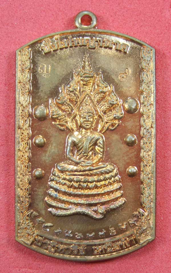 วัดใจเหรียญอธิฐานตำนานมหัศจรรย์วัดไทยเมืองบั้งไพพญานาค(สีทองแดง) อ.โพนพิสัย จ.หนองคาย