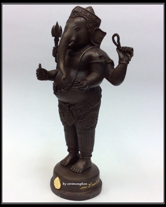 พระพิฆเนศ ปางยืนประทานพร รุ่น 100 ปี กรมศิลปากร ขนาดบูชา สูง 10.5 นิ้ว เนื้อโลหะผสม No.3451