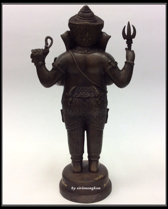 พระพิฆเนศ ปางยืนประทานพร รุ่น 100 ปี กรมศิลปากร ขนาดบูชา สูง 10.5 นิ้ว เนื้อโลหะผสม No.3451