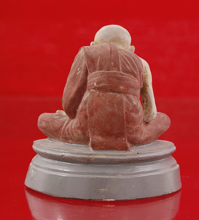 พระบูชาหลวงปู่เผือก วัดสาลิโข เนื้อปูนผสมผงลงสี