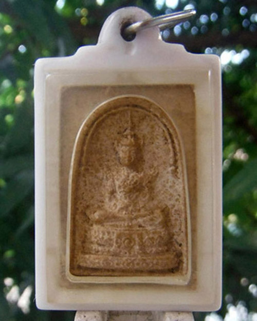 สมเด็จพระแก้วมรกต ท่านเจ้าคุณนรฯ พิมพ์หนังเสือ(เล็ก) วัดเทพศิรินทร์ ปี 2513 พร้อมบัตรรับรอง