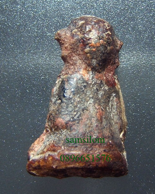 กรุวัดเชิงท่า พระสังกัจจายน์ พิมพ์จกบาตร+พิมพ์สมาธิ เล็ก หูบายศรี สนิมแดง