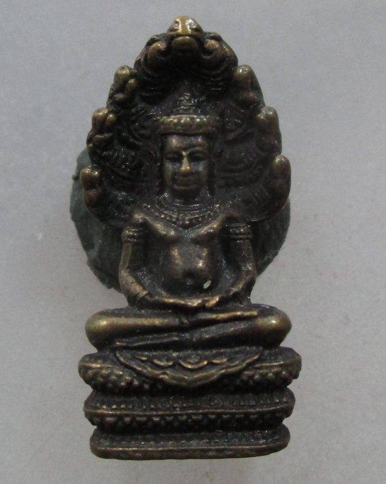 20 บาท รูปหล่อพระนาคปรกแผ่พลังร่มเย็นเป็นสุข