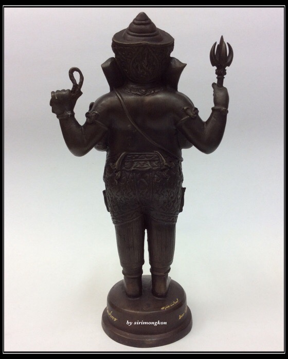 พระพิฆเนศ ปางยืนประทานพร รุ่น 100 ปี กรมศิลปากร ขนาดบูชา สูง 10.5 นิ้ว เนื้อโลหะผสม No.4977