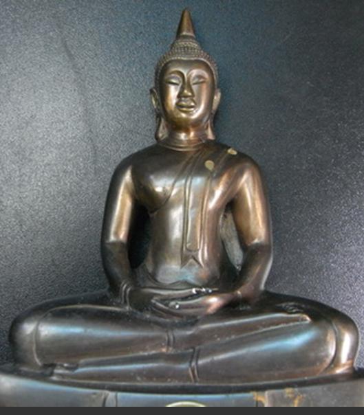 พระบูชาเนื้อทองฝาบาตรหลวงพ่อโสธร วัดห้วยมงคล ประจวบฯ  หน้าตัก 5 นิ้ว