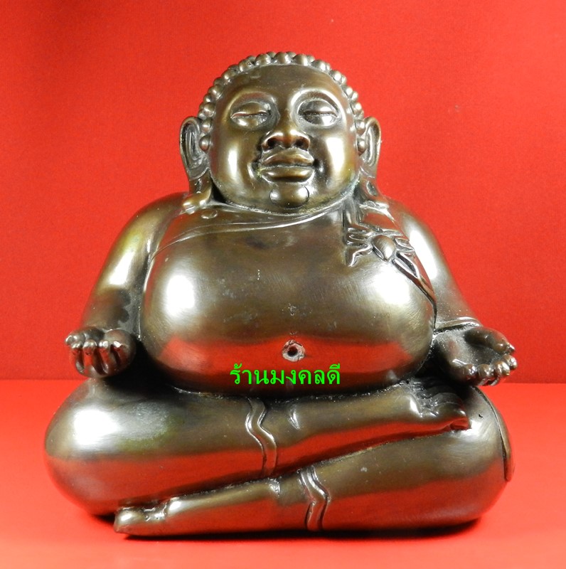 พระสังกัจจายน์ บูชา 5 นิ้ว เนื้อโลหะผสมรมมันปู หลวงพ่อท้วม วัดศรีสุวรรณ ปี56#145