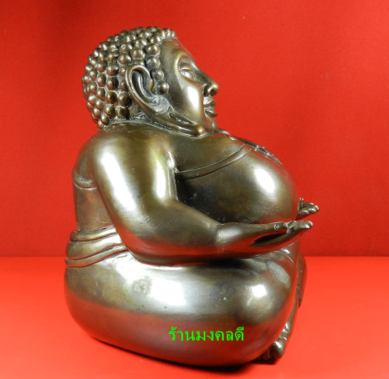 พระสังกัจจายน์ บูชา 5 นิ้ว เนื้อโลหะผสมรมมันปู หลวงพ่อท้วม วัดศรีสุวรรณ ปี56#145