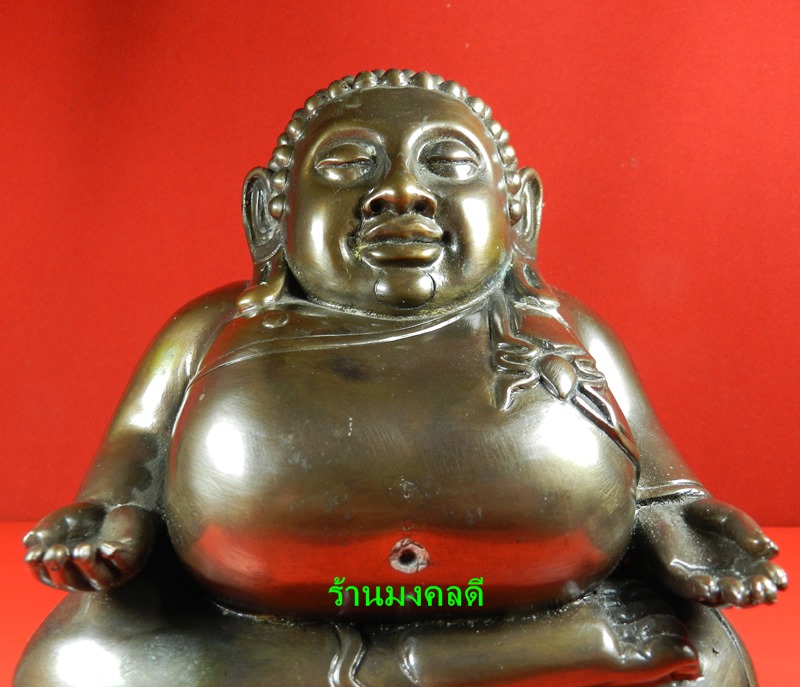 พระสังกัจจายน์ บูชา 5 นิ้ว เนื้อโลหะผสมรมมันปู หลวงพ่อท้วม วัดศรีสุวรรณ ปี56#145