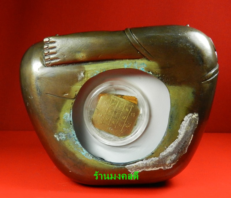 พระสังกัจจายน์ บูชา 5 นิ้ว เนื้อโลหะผสมรมมันปู หลวงพ่อท้วม วัดศรีสุวรรณ ปี56#145