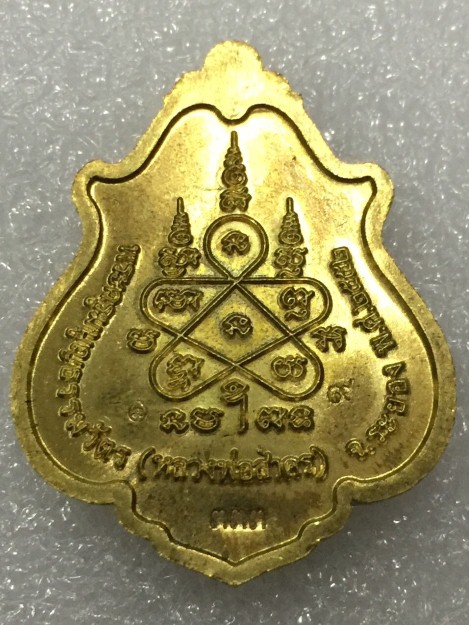 WP3# แดงเบาๆ เหรียญโภคทรัพย์ หลวงพ่อสาคร(ขี่เต่า)ปลุกเสกโดย หลวงพ่อสาคร วัดหนองกรับ จ.ระยอง เนื้อทอง