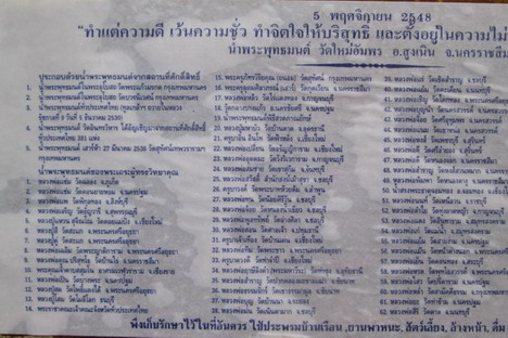 น้ำมนต์ หลวงพ่อคูณ ปี48 วัดใหม่อัมพร