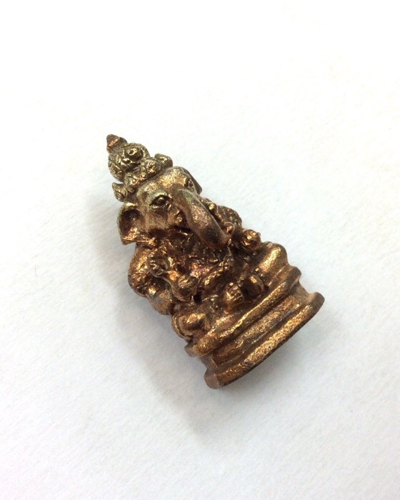 พระพิฆเนศ รุ่น 100ปี พระราชวังสนามจันทร์ ปี50 เนื้อนวโลหะ No.40 กล่องเดิม สำนักพระราชวังจัดสร้าง