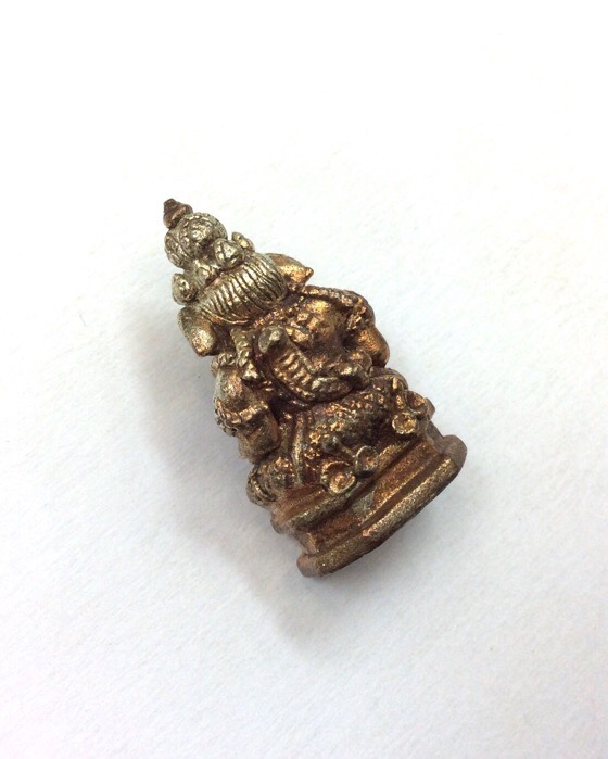 พระพิฆเนศ รุ่น 100ปี พระราชวังสนามจันทร์ ปี50 เนื้อนวโลหะ No.40 กล่องเดิม สำนักพระราชวังจัดสร้าง