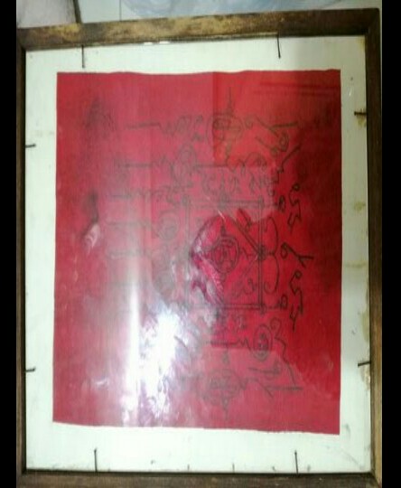 รูปภาพหลวงพ่อแดงเทียนคู่ 2507 หลังยันต์ห้องภาพ มาตรยาวงศ์