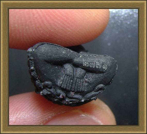 (เคาะเดียวครับ)พระปิดตาอุตตโม ผงพรายกุมาร เนื้อว่านไพลดำ ปี ๒๕๕๔ หมายเลข ๒๗๗๑