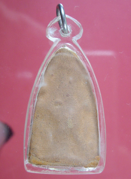 พระสรรค์นั่งฐานขีด พิมพ์ใหญ่ เนื้อดิน  หลวงพ่อกวย วัดบ้านแค ชัยนาท  พิมพ์นิยม 