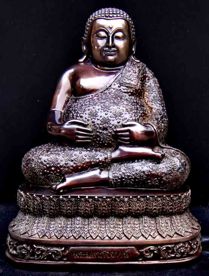 ***พระสังกัจจายน์ เทพเจ้าแห่งโชคลาภ เนื้อเหลืองรมมันปู ขนาดหน้าตัก 8.5 นิ้ว ฐาน 7.5 x 10 นิ้ว สูง 13