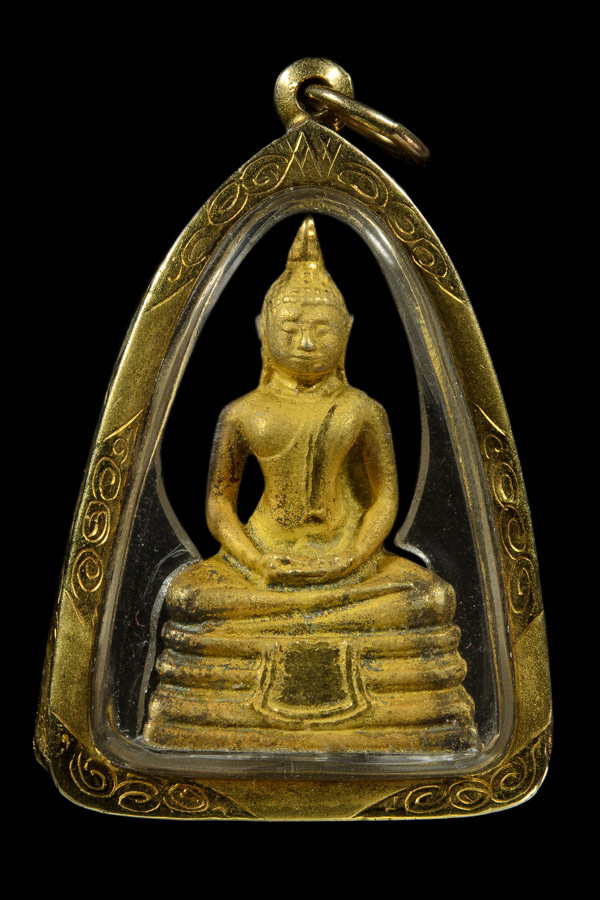 พระกริ่งเปียกทอง เลี่ยมทองแท้