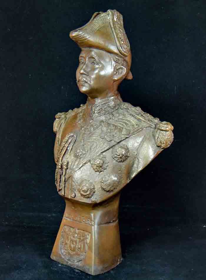 ***พระบูชา รัชกาลที่ 5 เนื้อทองระฆังผิวโบราณ ขนาด 5.8 นิ้ว สูง 10 นิ้ว น้ำหนัก 1.6 ก.ก. หนักๆหนาๆ สว