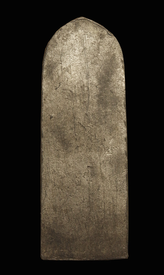 พระลีลากำแพงนิ้ว เนื้อชินเงิน กรุวัดราชฯ จ.อยุธยา