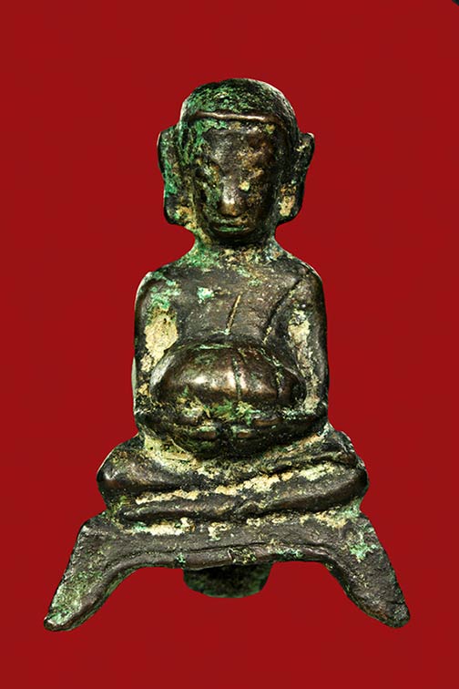 พระลานนา สามขา พิมพ์อุ้มบาตร เนื้อเก่าๆ