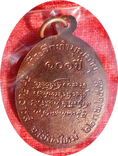 ***เหรียญหลังเต่า หลวงปู่ครูบาอิน วัดฟ้าหลั่ง ที่ระลึกทำบุญอายุ 101 ปี พ.ศ.2546