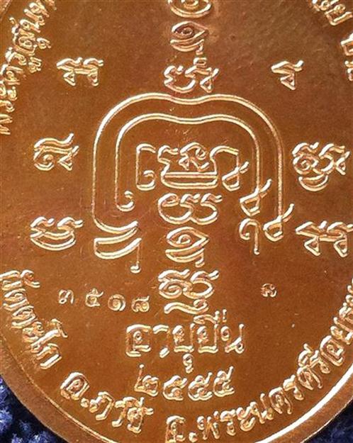 เหรียญหลวงพ่อรวย ปาสาทิโก รุ่นอายุยืน วัดตะโก จ.พระนครศรีอยุธยา ปี ๒๕๕๕