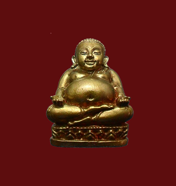 สังกัจจายรับทรัพย์ หลวงพ่อสาคร วัดหนองกรับ เนื้อทองสำริด เลข 2677 สวยๆครับ  กล่องเดิม