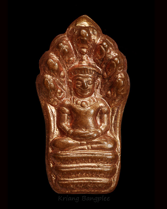 พระปรกใบมะขาม หลวงปู่ดู่ วัดสะแก พ.ศ.2531 เนื้อทองแดง