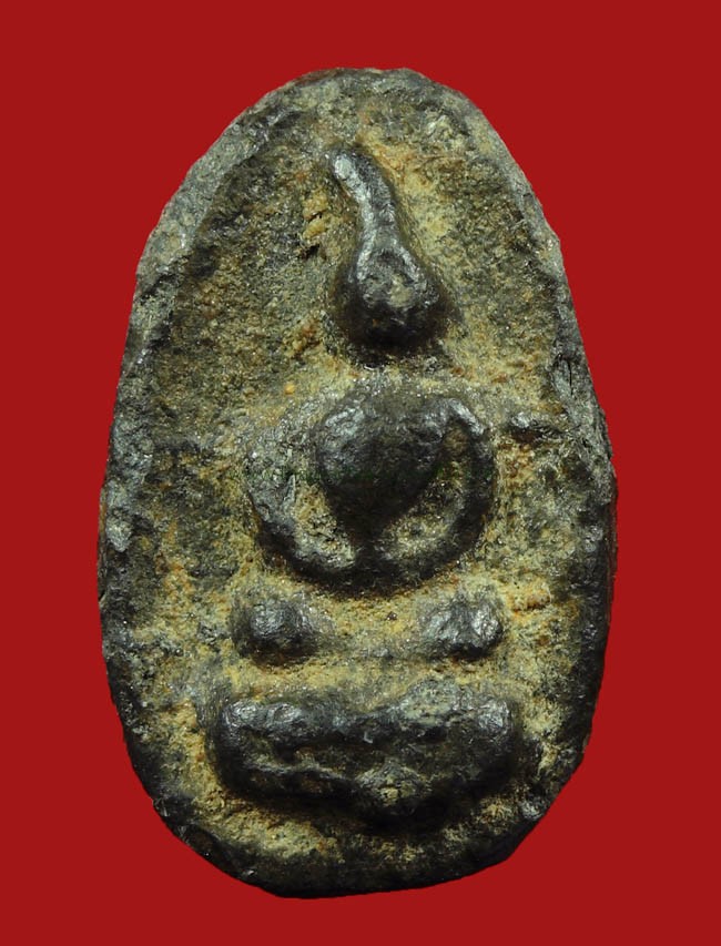 พระพิจิตรเม็ดข้าวเม่าแขนกลมเกศเอียงนิยมสุด เนื้อชินกรุเก่า(วัดพระศรีรัตนมหาธาตุจ.พิจิตร)