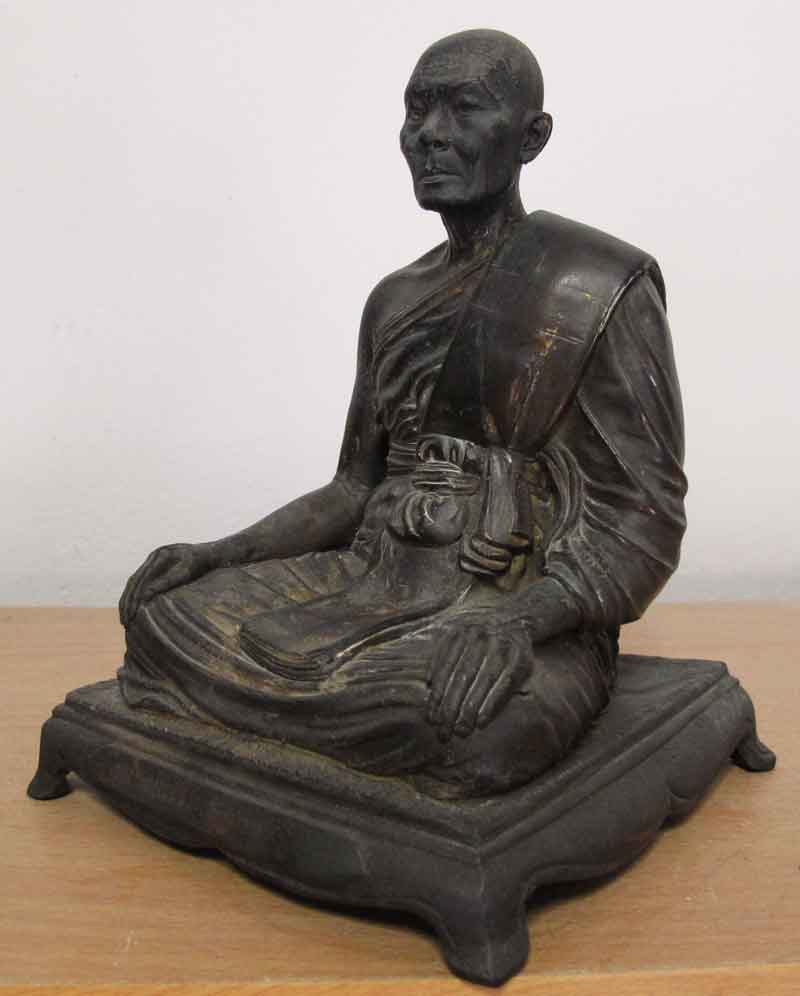 พระบูชา หลวงพ่อคลี่ วัดครุนอก อ.พระประแดง จ.สมุทรปราการ ขนาด 5 นิ้ว