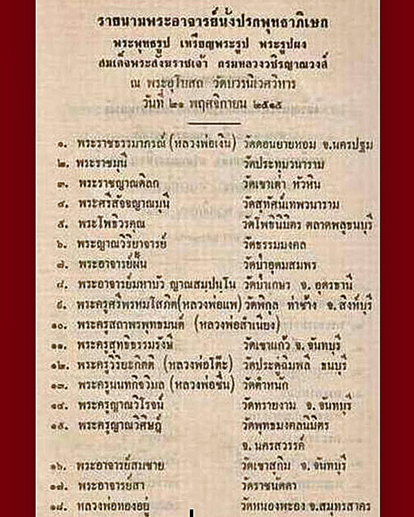 พระนิรันตราย รุ่นแรก วัดบวรฯ ปี2515 พิมพ์ใหญ่ลงรักปิดทอง กรรมการ สวยๆกรอบเก่าเดิมๆ