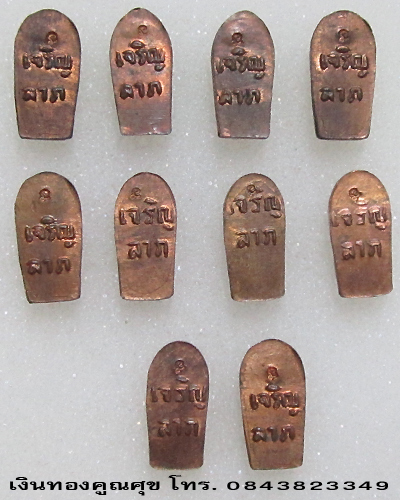 พระปรกเจริญลาภหลวงปู่คำพันธ์ วัดธาตุมหาชัย นครพนม จำนวน 10 องค์