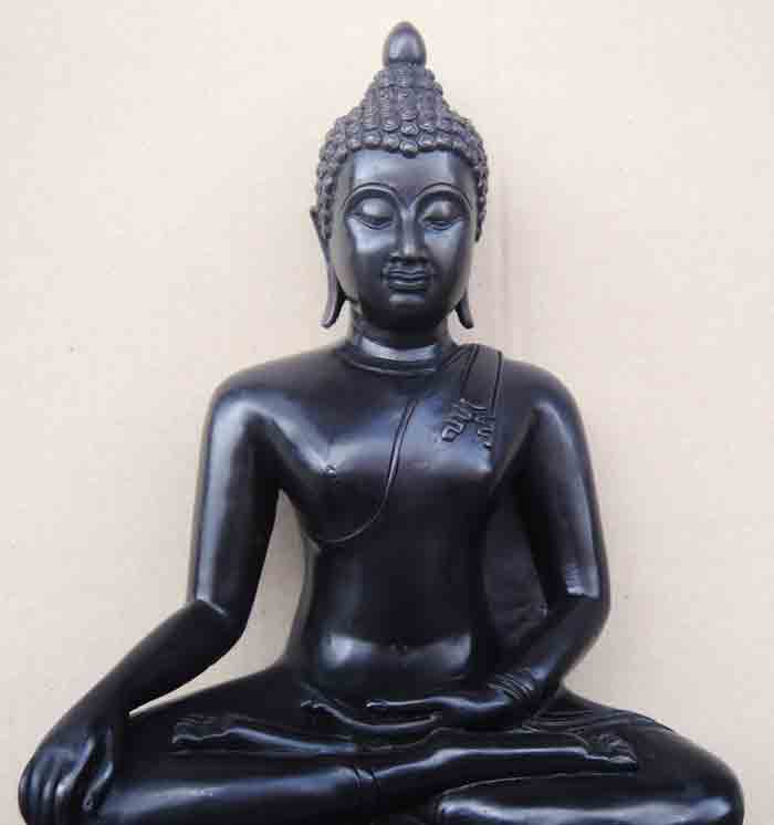 ***พระพุทธรูปศิลปะแบบสมัยเชียงแสน(สิงห์๑) เนื้อทองเหลืองรมดำหล่อหนา พุทธศิลป์ใหม่ย้อนยุค ประณีตสวยงา