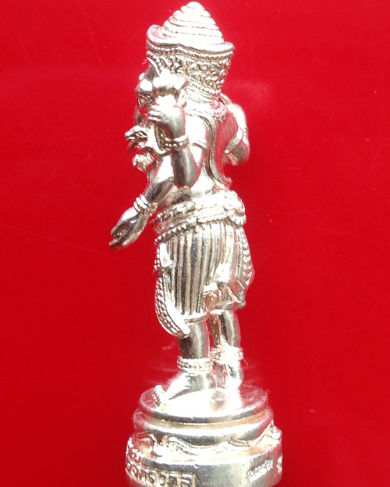 พระพิฆเนศวร หลวงปู่หงษ์ ปางเปิดจักรวาล เนื้อเงิน