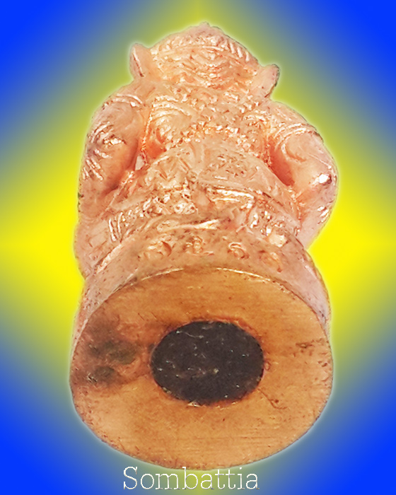 หนุมานมหาปราบไพรี หลวงปู่บัว ถามโก เนื้อทองแดงนอก ก้นอุดผงผสมสีผึ้งหลวงปู่บัว กล่องเดิม