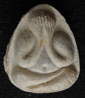 พระปิดตามหาเสน่ห์ หลังยันต์พุทโธ เนื้อเกสรนวลๆ