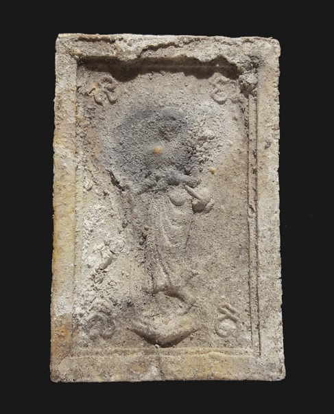 พระสมเด็จหลังพระสีวลี พิมพ์ใหญ่ เอวใหญ่ เนื้อผงบรรจุกรุ หลวงพ่อกวย วัดโฆษิตาราม ปี15..เคาะเดียวแดง..