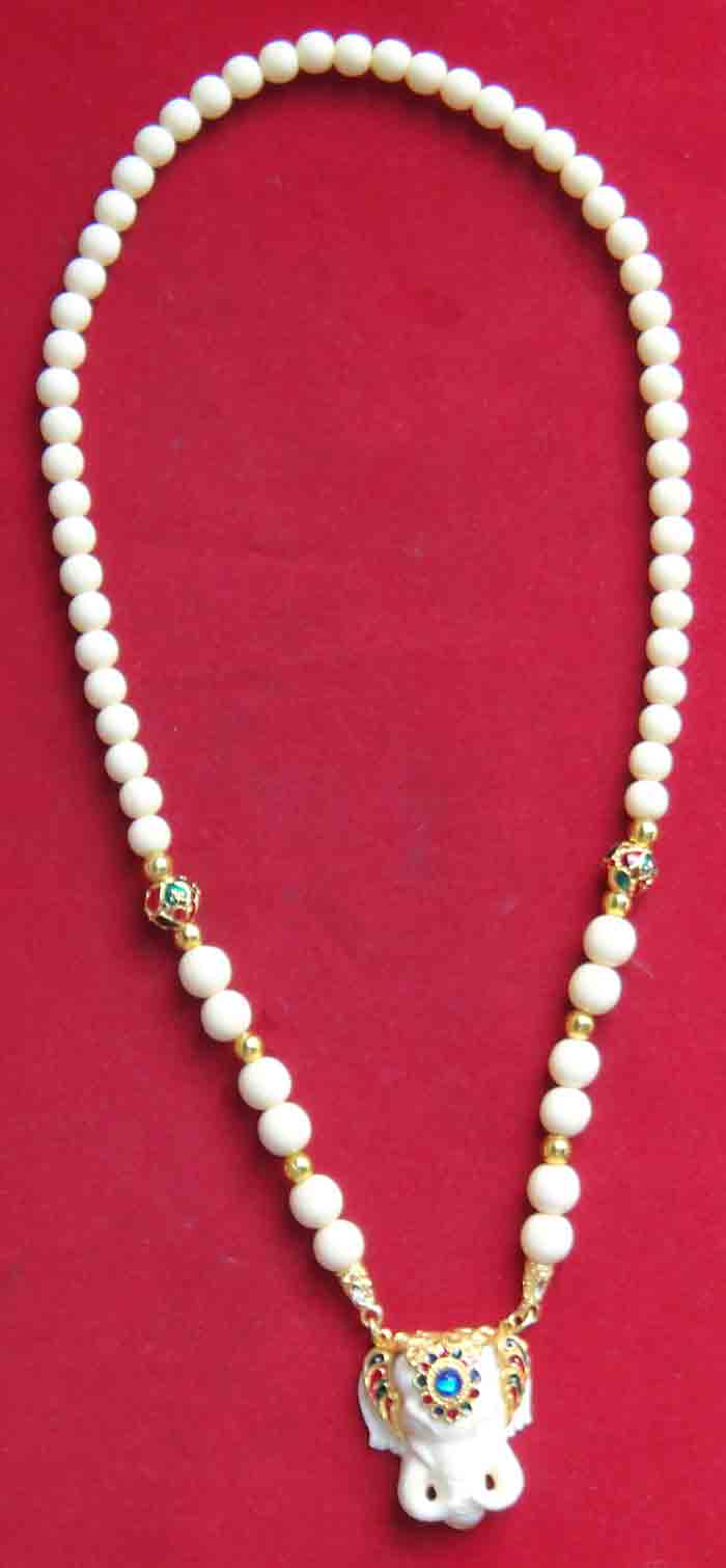 ***สร้อยคล้องพระเม็ดเรซิ่นลายงาลวดลายแบบสุโขทัยโบราณกะไหล่ทองความยาว 25 นิ้ว ขนาดศูนย์กลางเม็ดสร้อย 