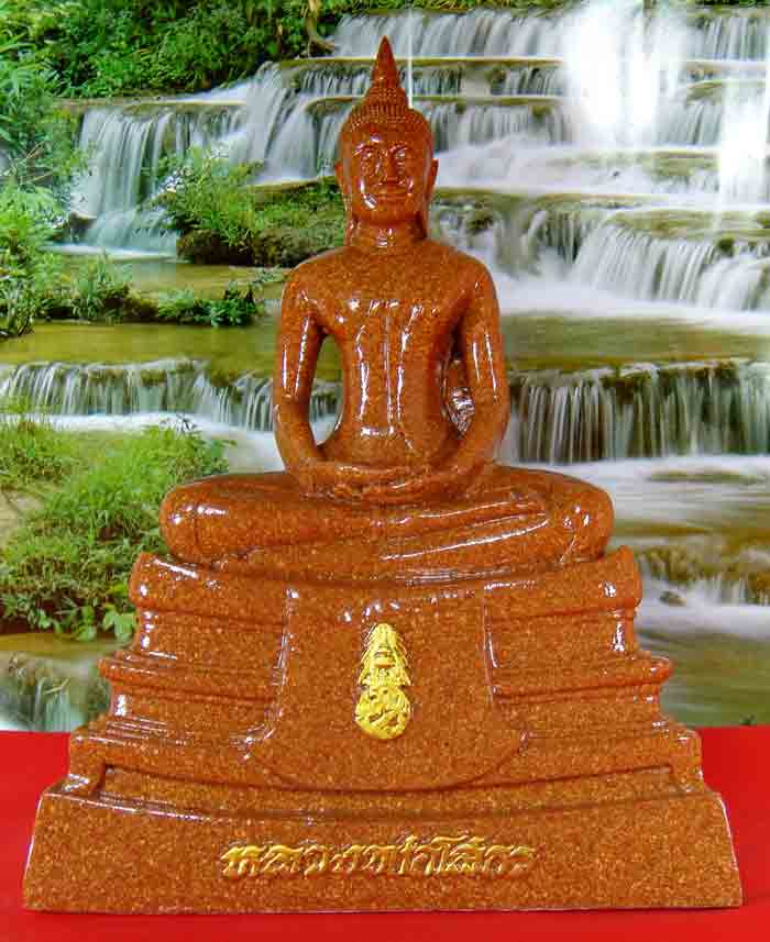 ***พระพุทธโสธร เนื้อกระเบื้องหลังคาโบส์ถ พุทธลักษณะสวยงามมาก ขนาดหน้าตัก 5 นิ้ว ความสูง 9.5 นิ้ว ฐาน