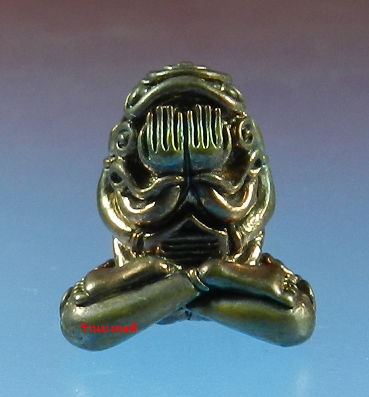 พระปิดตามหาอุตตโม ไตรมาส 53 หลวงพ่อสาคร วัดหนองกรับ พิมพ์กลาง เนื้อนวะโลหะ No.640 