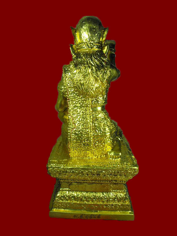 พระบูชานางกวักมหาลาภ หลวงปู่หมุน วัดบ้านจาน "รุ่นปี2545"..เนื้อโลหะปิดทอง(กรรมการ..หน้าตัก 4") 