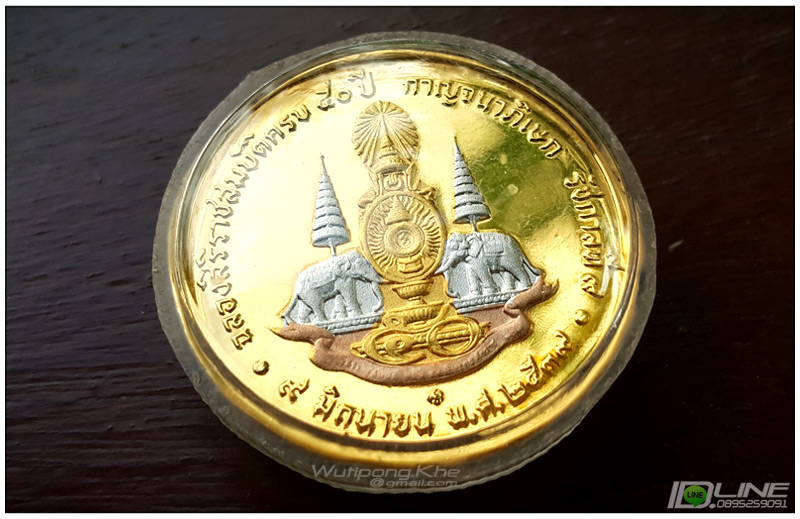 เหรียญสามกษัตริย์ ครองราช 50 ปี กาญจนาภิเษก ปี2539_(***ผิวกระจก***)