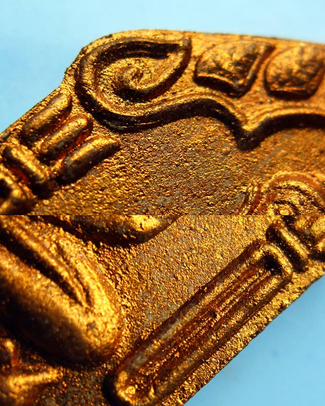 ขุนแผนผ้าป่า ปี 2546 เนื้อขาว ตะกรุดทองแดงคู่ ทาทองเดิม หลวงพ่อสาคร มนุญโญ วัดหนองกรับ จ.ระยอง