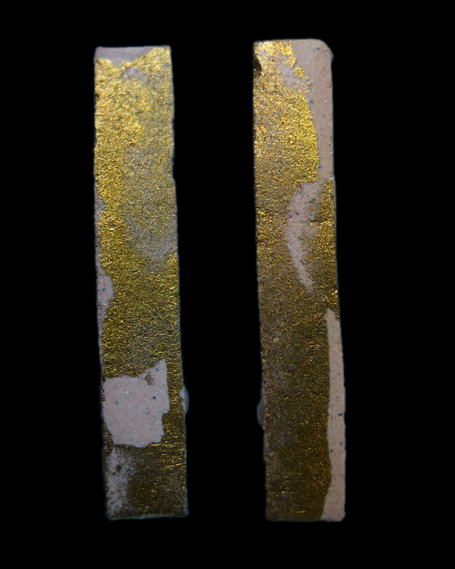 พระผงรูปเหมือน (เศียรเล็ก) เนื้อผงพรายกุมารลงทอง ฝังตะกรุดเงิน หลวงพ่อสาคร วัดหนองกรับ พ.ศ.2548