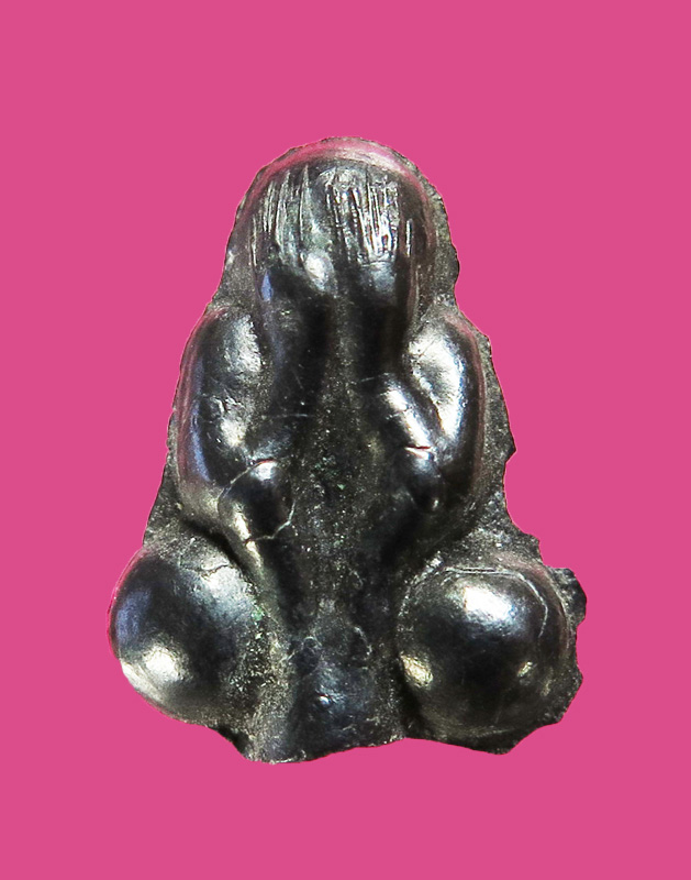 พระปิดตาพิมพ์เล็กสองหน้า เนื้อเมฆพัตร วัดท่าตำหนัก นครปฐม